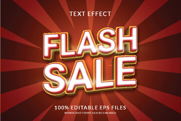 Fototapeta na wymiar flash sale editable text effect design
