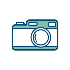 camera icon vector design template in white background