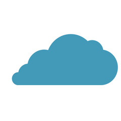 Blue cloud. Cloud. Data saving cloud. Blue sky.