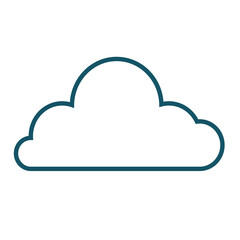 Cloud. Data saving cloud. Blue sky.