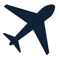 Simple plane icon. Airplane logo. Aircraft icon.