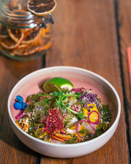 Ceviche servi au restaurant