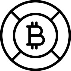 Bitcoin Vector Icon Design Illustration