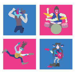 Rock Star Crazy Illustrations