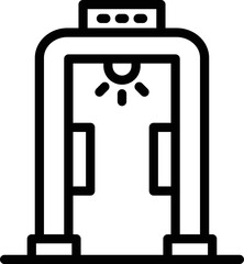 Metal detector Vector Icon Design Illustration