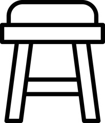 Stool Vector Icon Design Illustration