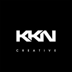 KKN Letter Initial Logo Design Template Vector Illustration