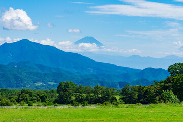 【山梨県】清里高原の景観（清里テラスより）