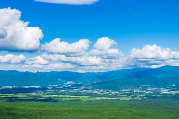 【山梨県】清里高原の景観（清里テラスより）