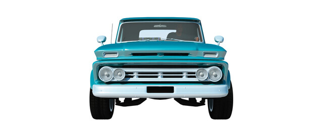 car loaded with suitcases circulating in a palm forest