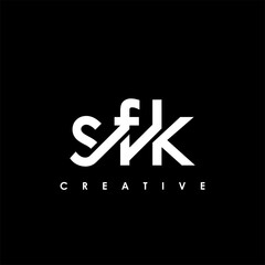 SFK Letter Initial Logo Design Template Vector Illustration
