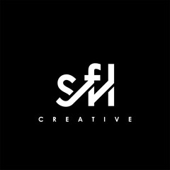 SFL Letter Initial Logo Design Template Vector Illustration