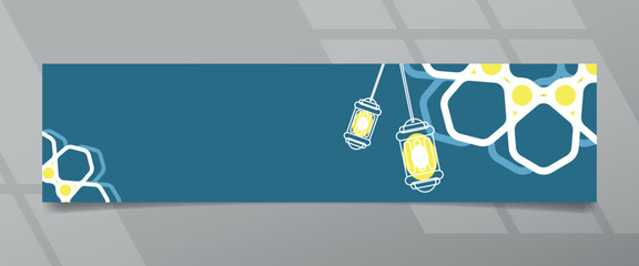 Ramadhan Kareem Night of Ramadhan Navy Color Banner Design