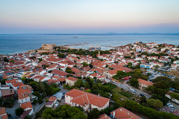 Fototapeta na wymiar Bozcaada view, one of Turkey's favorite holiday destinations. 
