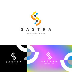 Set of Company Logo Design Ideas Vector. Letter S Logo Design