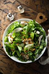 Healthy salad with chicken breast