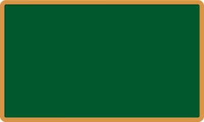 green chalkboard with wooden frame isolated on white background. Rubbed out dirty chalkboard. Empty school chalkboard for classroom or restaurant