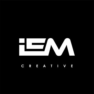 IEM Letter Initial Logo Design Template Vector Illustration