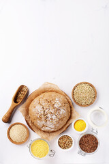 Gluten Free Bread, Healthy Eating, Dieting, Balanced Food Concept.