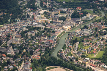 Blick auf Bad Ischl von der Katrin