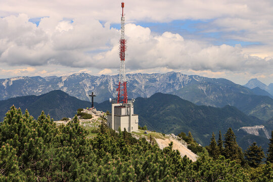 Bergpanorama von der Katrin; Blick nach Norden zum H&ouml;llengebirge