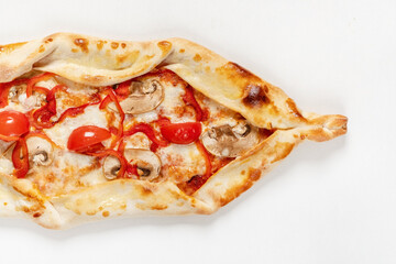 Traditional arabic pizza lahmacun pide