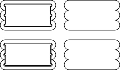 Vector design elements, patches and stickers - abstract background elements for social media posts, branding, packaging, prints.