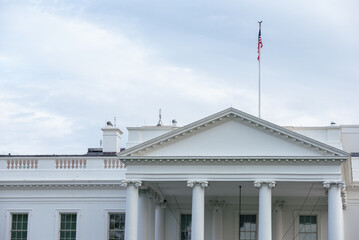Fototapeta na wymiar The north side of the White House in Washington D.C.