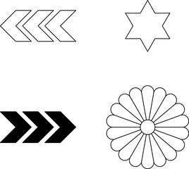 Vector design elements, patches and stickers - abstract background elements for social media posts, branding, packaging, prints.