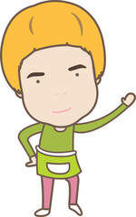 Cartoon cute character.