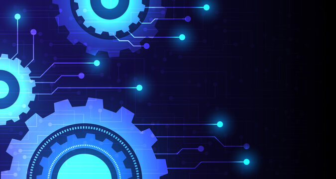 cogwheel pattern gear futuristic technology network digital technology wireless technology background EP.8