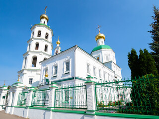 Cathedral of the Ascension on Yoshkar-Ola city on sunny summer day. It was built in 1756, object of...