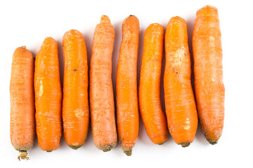 Vegetables on a white background