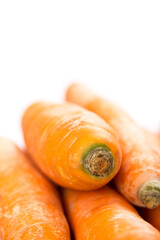 Vegetables on a white background