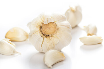 Vegetables on a white background