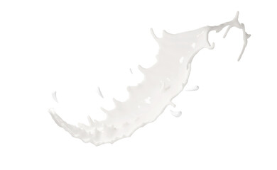 3d milk or yogurt ripple splash isolated. 3d render illustration