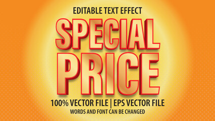 Editable text effect modern 3d and minimal font style