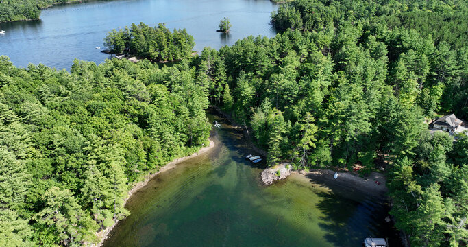 Junction Of Waterways To New Lake