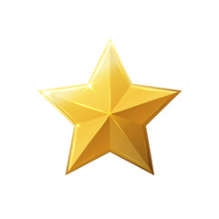 Obraz premium Gold shiny glitter glowing christmas star with shadow isolated on white background. Vector illustration.