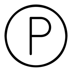 parking line icon