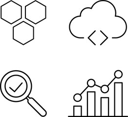 Iot & smart device icon set - thin line vector icons. Pixel perfect. Editable stroke - internet of things illustrations collection.