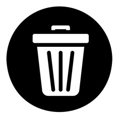 dustbin glyph icon