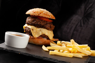 perfect burgers, classic burger american