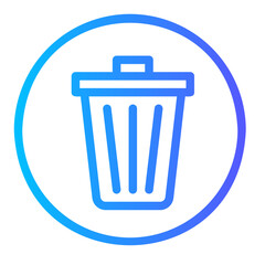 dustbin gradient icon