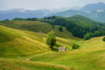 Landscape in Lessinia near Campofontana
