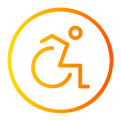 handicap gradient icon