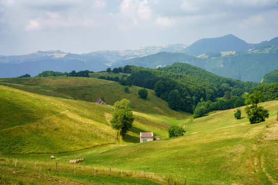 Landscape in Lessinia near Campofontana