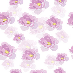 flowers pattern greens illustration vector background peone rose