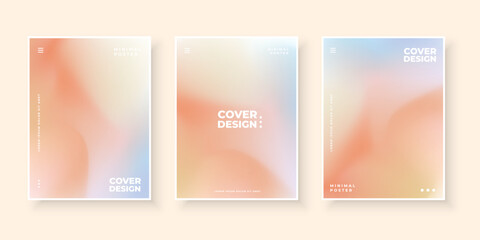 Vector design template in trendy vibrant gradient colors. Futuristic posters, banners, brochures, flyers, and cover designs.