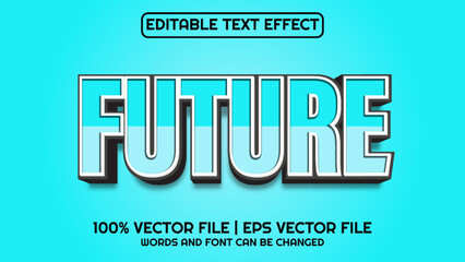 Editable text effect modern 3d and minimal font style